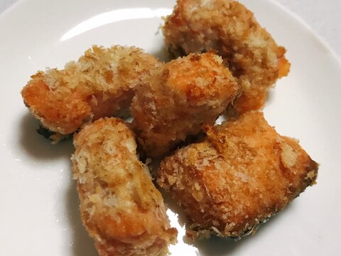 お弁当に！鮭のパン粉焼き